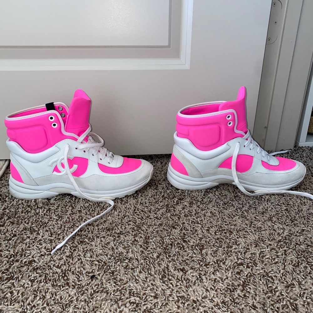 Chanel hightop sneakers